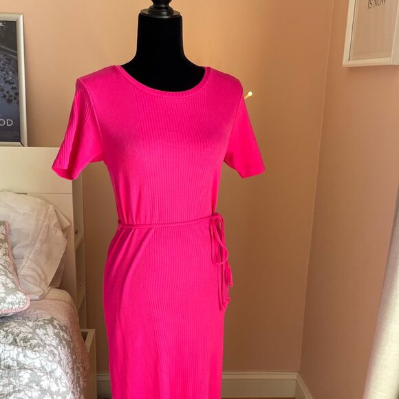 Anthropologie NWOT Saturday Sunday Addy Ribbed Midi Dress - Picture 3 of 4